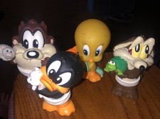 VTG Baby Looney Tunes Best Buddies Tyco Figures Wiley Coyote, Taz, Tweety, Daffy picture