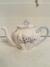 Vintage Shelley Teapot Blue Rock Fine Bone China picture