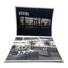 Vintage 1950s Baums Sporting Goods Frigidaire Store 8x10 B&W Photos Lot 2 picture