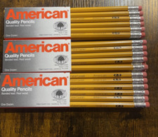 NOS Vintage- Faber Castell: American No. 2 Pencils 1 Dozen (12) MADE IN USA picture
