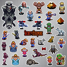Secret of Evermore Magnets Super Nintendo SNES Pixel Art 32 Magnet Pack picture