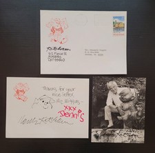Dennis the Menace Creator HANK KETCHAM Original Art Sketch Signed Photo Envelope picture