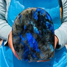 4.33 LB Natural Gorgeous Labradorite Quartz Crystal Specimen Healing  5733 picture