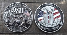 911 25th Anniversary Never Forget Heroes Challenge Coin 9/11 World Trade Centers picture