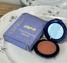 VINTAGE  COLLECTIBLE ETHEREA COLOR CREAM BLUSH ROUGE COMPACT PEACH NEW picture