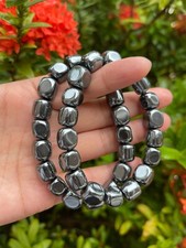 Grade A++ Hematite Tumbled Bracelet 8mm, Genuine Hematite Nugget Bracelet picture