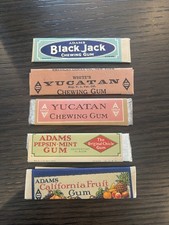 Vintage 1920’s ADAMS CHEWING GUM FULL STICKS  Lot Of 5  New Old Stock  Ex Cond picture