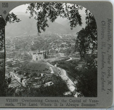 VENEZUELA, Overlooking Caracas, The Capital--#150 Keystone 600/1200 Set picture