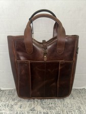 Tom Beckbe Leather Whiskey Bag Tote New picture