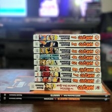 Naruto Manga by Massashi KISHIMOTO 1 - 8 Data Book and 2 Art Books Set picture