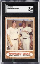 1962 TOPPS #18 MANAGER'S DREAM SGC 3 picture
