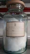 BRUNELLO CUCINELLI Huge Hand-blown Glass Apothecary Jar Bottle Vase w/ Lid 14.5