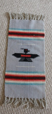 Vintage Ortegas Shop Chimayo New Mexico 100% Wool ￼Hand Woven Rug picture