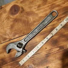 Vintage CRESCENT TOOL CO 10 in Drop Forged Adjustable Wrench  Jamestown NY USA  picture