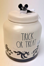 Rae Dunn x Disney Mickey Mouse Trick or Treat Halloween Canister w/ Lid picture