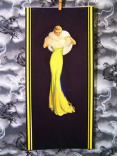 VINTAGE ARMSTRONG 1940s PINUP LITHOGRAPH CALENDAR BLANK 