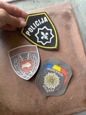 Vintage Serbian, Moldovan And Belarusian Police Patches picture