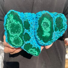 5.8LB Rare Natural Beautiful Chrysocolla/Malachite Crystal Gem Mineral Specimen picture