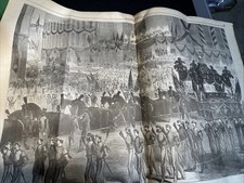 1865 Capture of Booth Harpers Weekly May 13 Lincoln Funeral Procession Art 16x11 picture