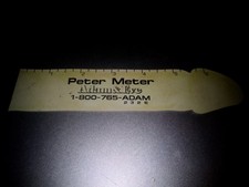 Vtg ADAM & EVE PROMOTIONAL RULER Peter Meter Funny Novelty Joke Size Measuring picture