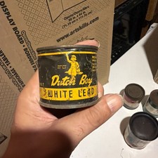 VTG Dutch Boy White Lead 1lb Can Full Great Condition   DB1 picture