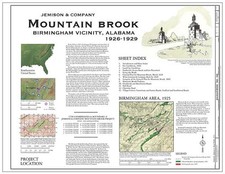 Mountain Brook Birmingham Alabama 1926-1929 Jemison & Company Project Map picture