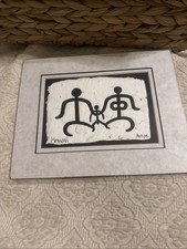 Ohana Family Signed PHILLIPE Miller HAWAII Wall Art on Hand Made Paper picture