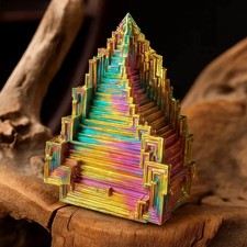 50-100g Aura Rainbow Metal Bismuth Quartz Crystal Mineral Specimens Decor - USA picture