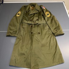 WWII Korean ERA M-1950A Coat Overcoat US Army European Communications Zone picture