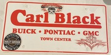 Vintage Carl Black Buick-pontiac-GMC Vanity License Plate Various HD Stickers picture