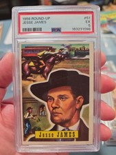1956 Topps Round Up #51 JESSE JAMES PSA 5 Jesse James picture