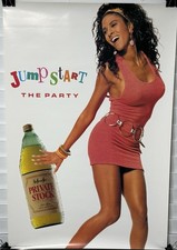 1991 HAFFENREFFER PRIVATE STOCK  Vintage Beer Poster Sexy Girl 27 X 18 picture