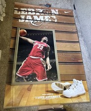 Nike LeBron James LeBron 3 Finish Line Store Display Poster Banner 2005 picture