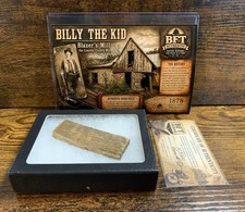 Billy the Kid Blazer’s Mill Authentic Wood Relic  Lincoln County War  COA picture