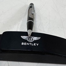 Bentley Luxury Ballpoint Pen Black Silver Tone Mesh Inlay with Case picture