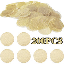 200 Pcs 1 /2 Inch 12 .66mm High Quality Brass Pipe Screens Made In USA picture