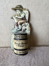 Antique/Vintage Ceresota Prize Bread Flour Tin Lithograph Match Safe Holder picture