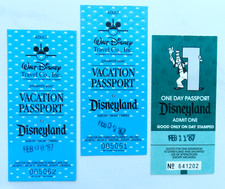 3 Disneyland Ticket Lot Vintage 80s 1987 Walt Disney Travel Co Vacation Passport picture