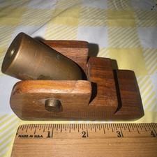 Homemade Wooden Cannon Model With Brass Barrel Desktop Collectors Looks Nice picture