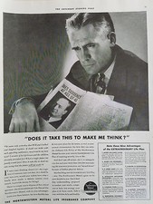 1939 Northwestern Mutual Insurance Dies Suddenly at Age 41 Makes Me Think Ad picture