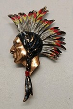 Native American Red Indian Navajo Cecil B Demille Northwest Mounted Police Pin picture