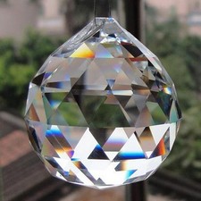 50/100Pcs Hanging K9 Crystal Ball Prism Pendant Curtain Chandelier Decor Lot 2CM picture