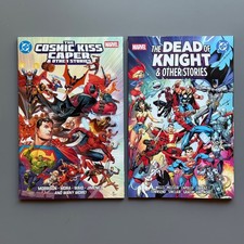 DC Marvel Crossover TPB Set Cosmic Kiss Caper Dead of Knight Spider-Man Batman picture