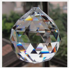 50/100Pcs Hanging K9 Crystal Ball Prism Pendant Curtain Chandelier Decor Lot 2CM picture
