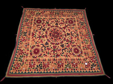 Banjara boho wall Rabari embroidery hanging , Banjara antique wall hanging picture