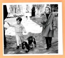 RARE Original UPI Type 1 John F Kennedy Jr with cousin Sidney Lawford vacated WH picture