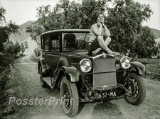 1920s FLAPPER GIRL 💜 8x10 Photo - Vintage Car Elegant Beauty picture