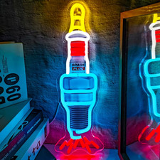 🚘SPARK PLUG Neon/LED Sign-Great 4 Home/SHOP/GARAGE/MANCAVE.See My Other Listing picture