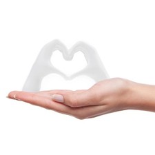 Small Heart Hands Sculpture Decor for Living Room Bedroom Bookshelf Coffe Table picture