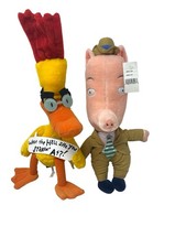 Rare Vintage Duckman & Cornfed Plush Lot Paramount 1997 TV Show Stuffed Toys picture